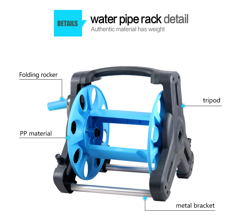 Детали садовой прочной поворотной катушки и тележки для шланга