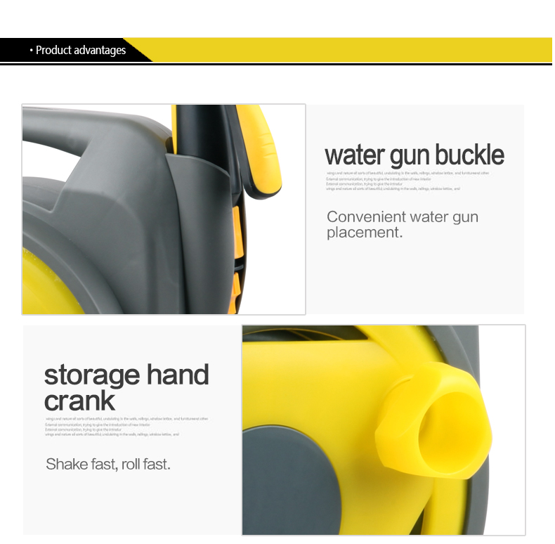 Представление катушки и тележки для шланга для газона